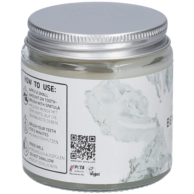 Ben & Anna Natural Toothpaste Glass Jar Sensitive 100 Tandpasta