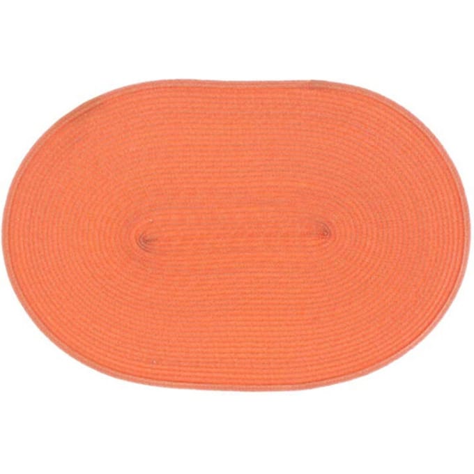 Unique Living | Placemat Daisy | Ovaal | Rotan | Oranje | 45x30cm