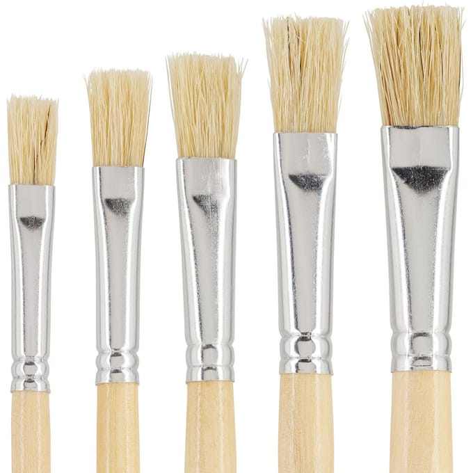 VBS Platte penseel "NATURE", set van 5