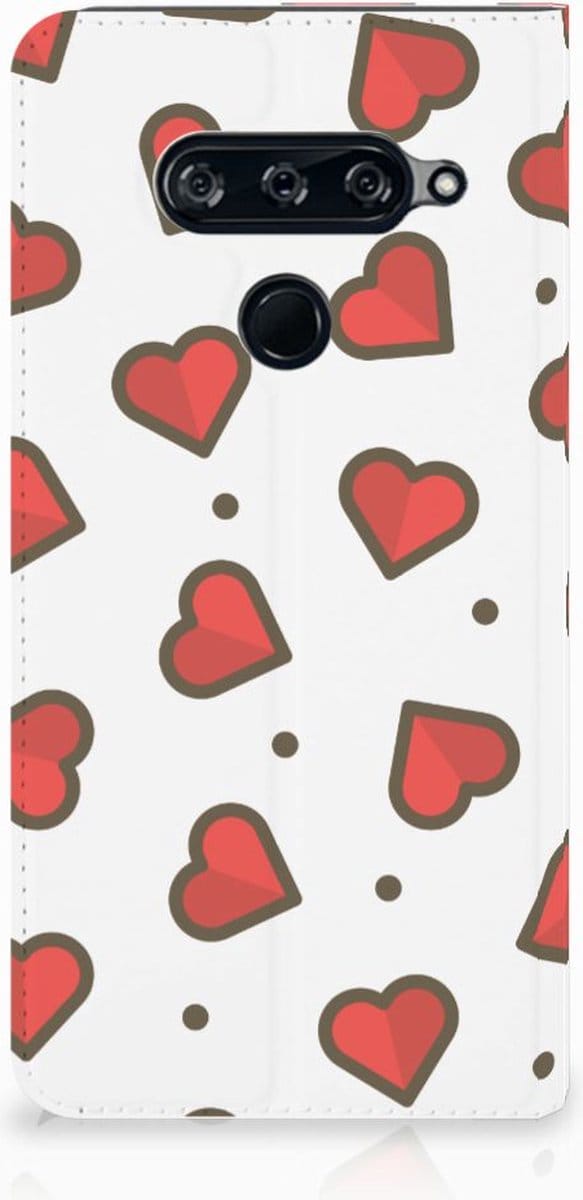 LG V40 Thinq Hoesje met Magneet Hearts