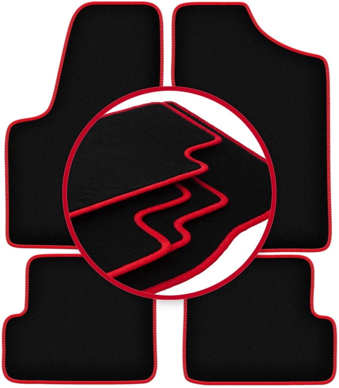 CARLUX-RED automatten voor: Fiat Seicento hatchback (1998-2010)