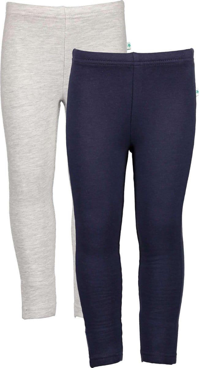 Blue Seven 2 pack BIO BASIC zomer Legging Blauw, Grijs - Maat 92
