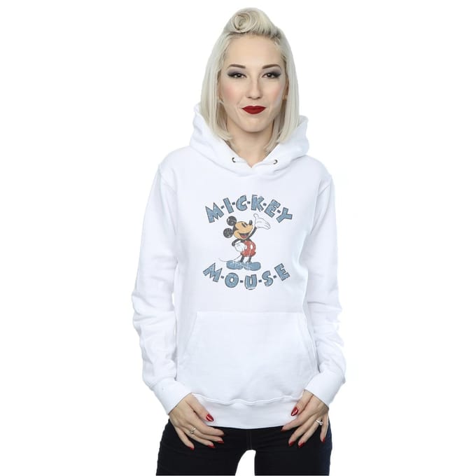 Disney Dames/Dames Mickey Mouse Dash Hoodie (Wit)