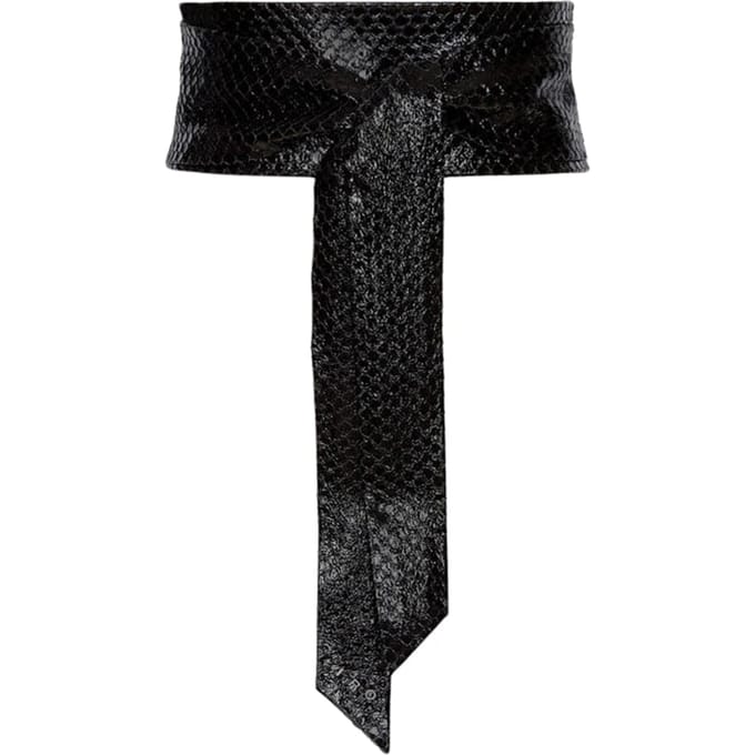IRO Paris Nera Reptile Black Größe: 75 | Gürtel Outlet | Damen | Schwarz