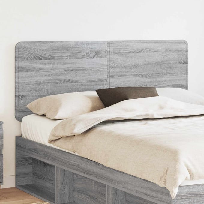vidaXL Hoofdbord Grijs Sonoma Bewerkt hout