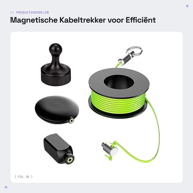 Dailygoods - Magnetische Kabeltrekker voor Efficiënt Kabelbeheer