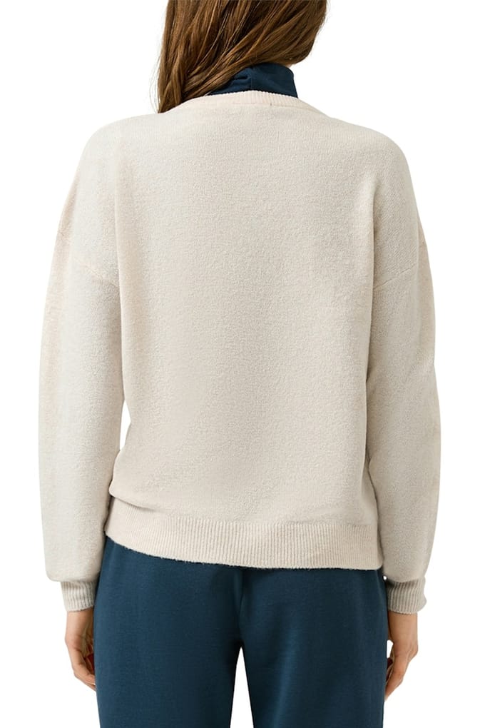 s.Oliver Qs Pullovers Offwhite Maat: S | Jassen Outlet | Dames | Beige