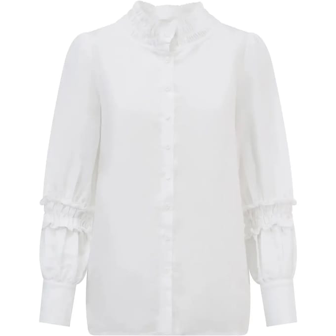 Dames lange mouwen frons blouse Balou