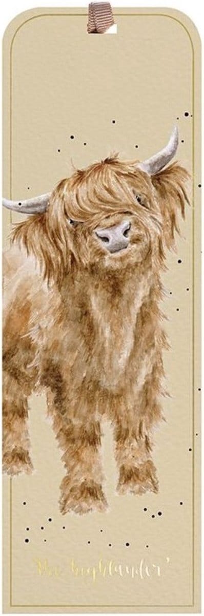 Wrendale Boekenlegger - 'The Highlander' Highland Cow Bookmark