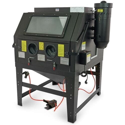 HBM SBC 1200 Straalcabine Met Afzuiging - ZWART