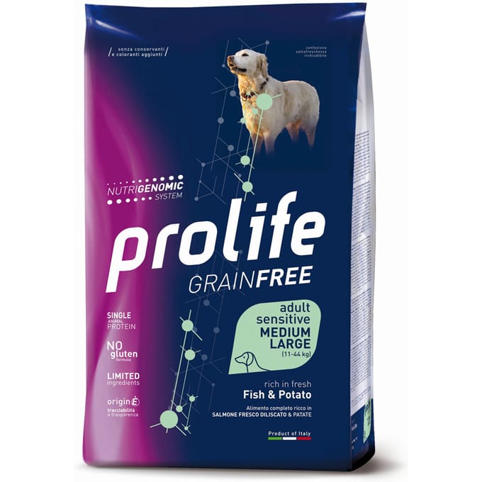 2x10kg Vis & Aardappelen Medium/Large Graanvrij Gevoelig Profiel