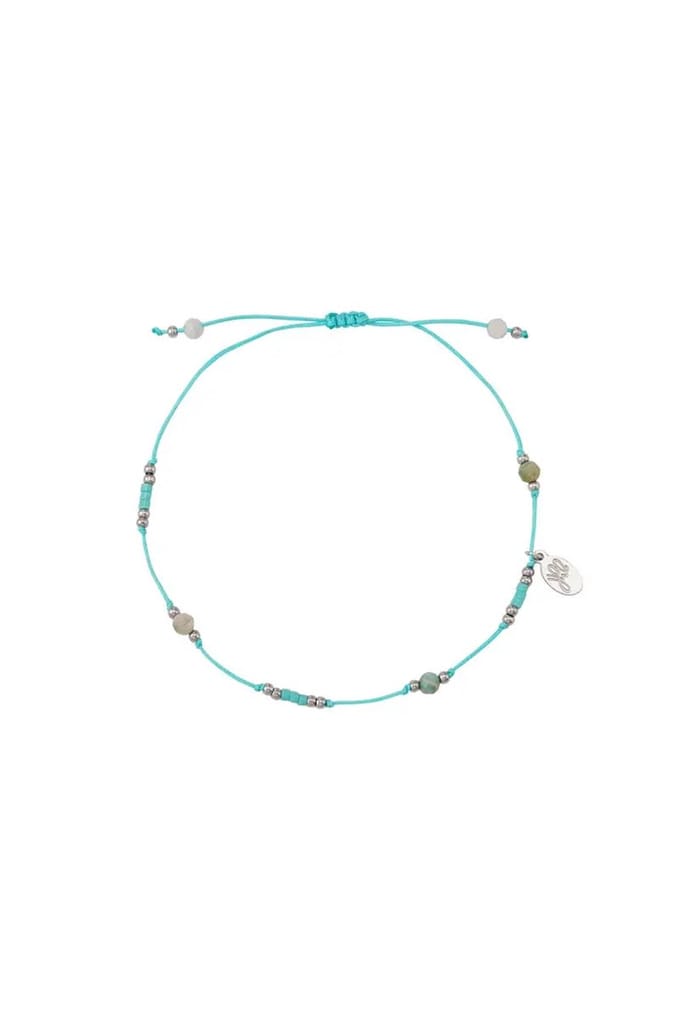 Armband Lola - Yehwang - Armband - One size - Zilver/Turquoise - Stainless Steel