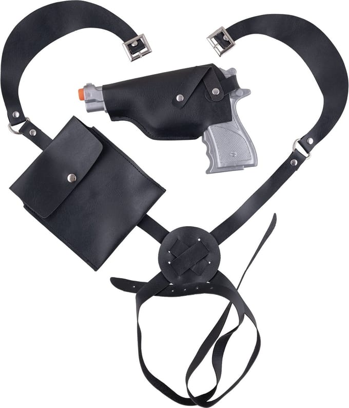 Schoulderholster met pistool politie