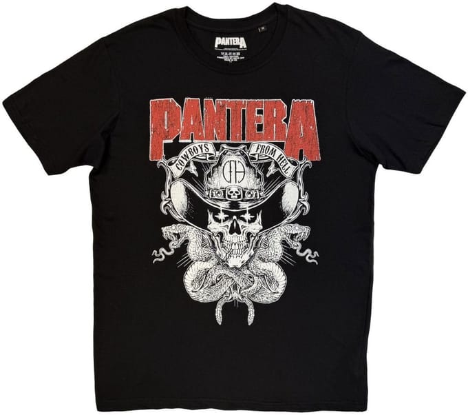 Pantera - Snake Skull Heren Tshirt - L - Zwart