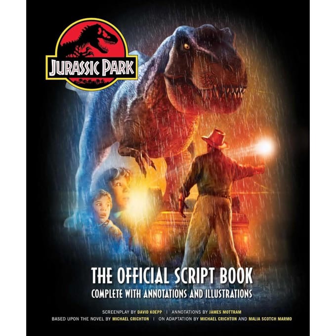 Livre: parc jurassique: Le livre de scénario officiel: Complet avec Annotations et Illustrations brown