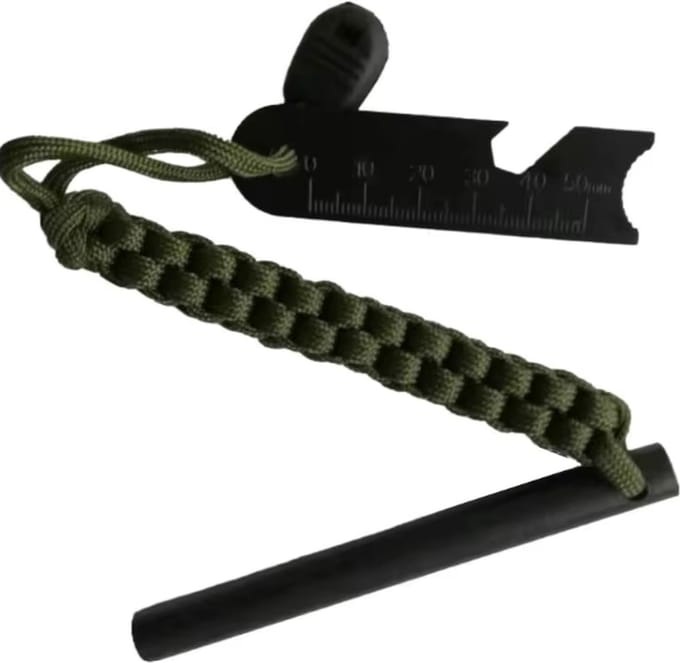 *** Fire Stick Magnesium Staaf - Vuur Maker - Magnesium Stick - Vuurstarter - Vonken Maker - Survival - 3 in 1 - Strijker - Magnesiumstaaf - van Heble® ***