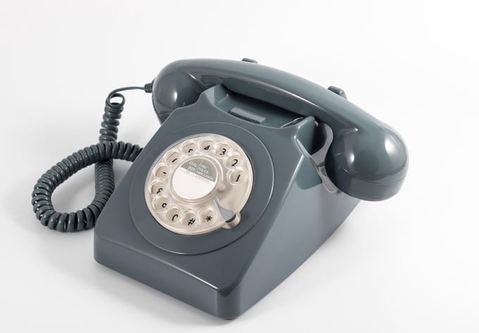 GPO 746ROTARYGREY - Telefoon retro jaren ‘70, draaischijf, grijs