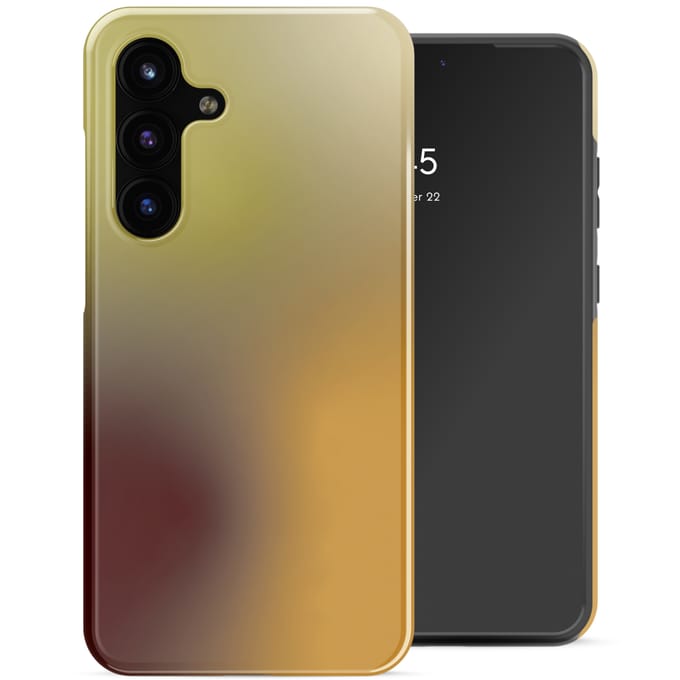 Selencia Hoesje - Geschikt voor Samsung Galaxy S25 FE - Backcover - Gradient Olive Dust