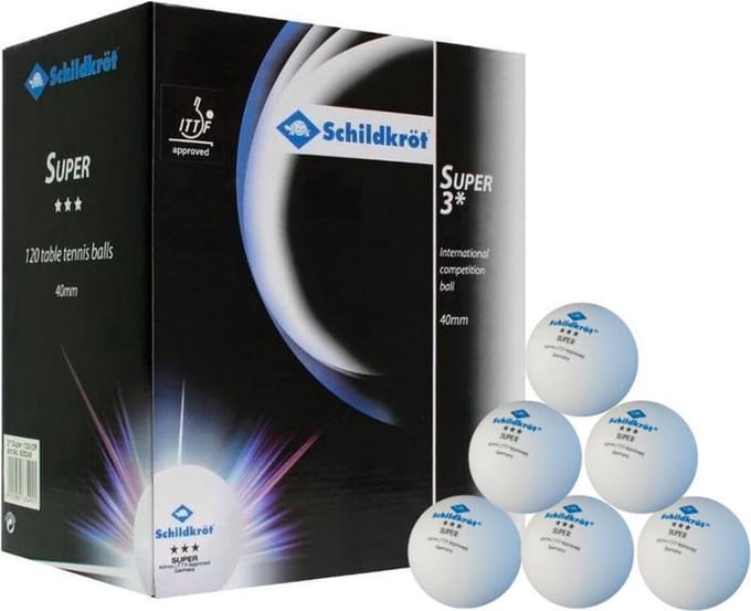 Donic Schildkröt - Tafeltennisballen wit - 3 stars - 120 Stuks