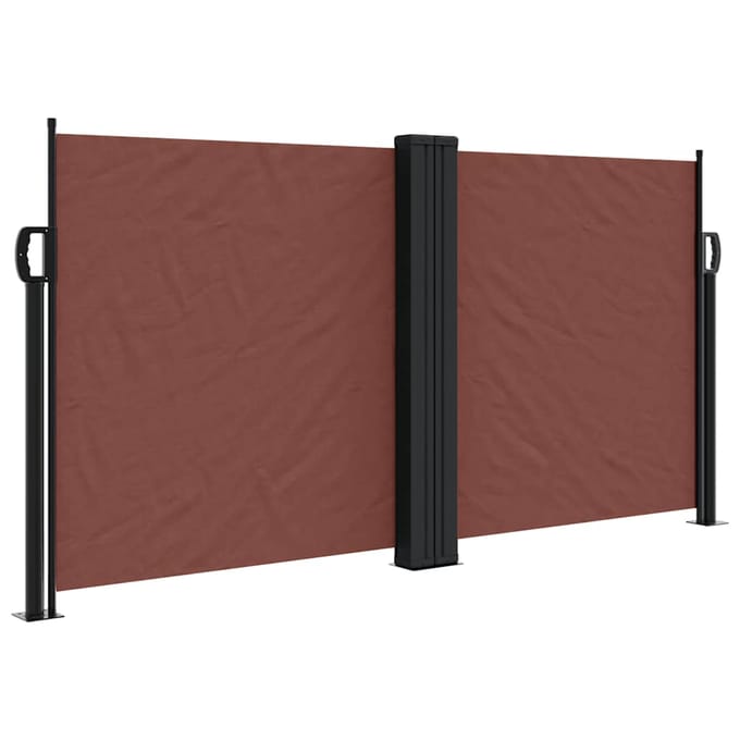 vidaXL - Windscherm - uittrekbaar - 120x600 - cm - bruin