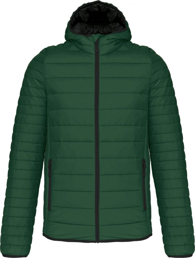 Kariban Men's lightweight hooded padded jacket K6110 - Forest Green - M
