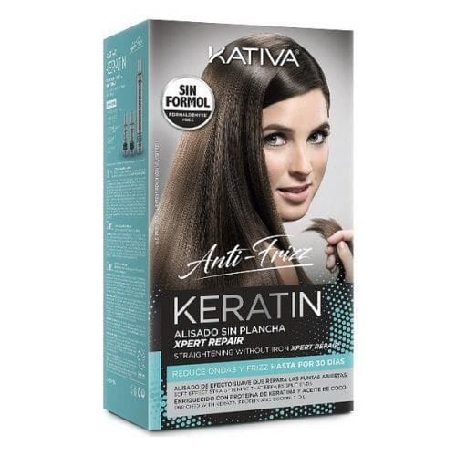 Haarbehandeling - Kativa - Keratine Gladmakend - Anti-kroes - 3 stuks - Alle haartypes
