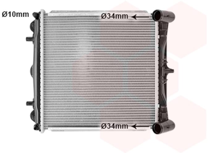 Van Wezel - RADIATOR VOOR PORSCHE 911 996 1997-2006 99610613150