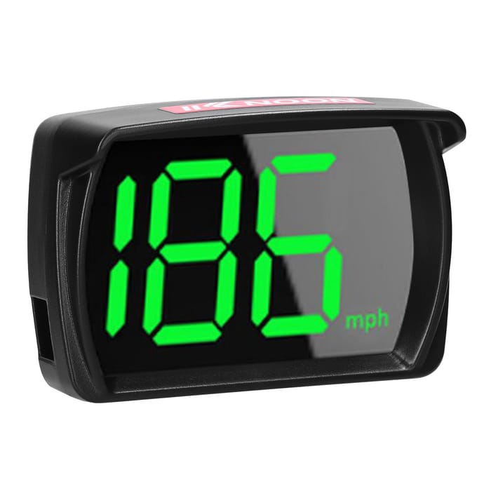 KKNOON Auto Headup Display KMH MPH GPS Digitale snelheidsmeter met LED Groot lettertype Display Autolading Set 2 zwart