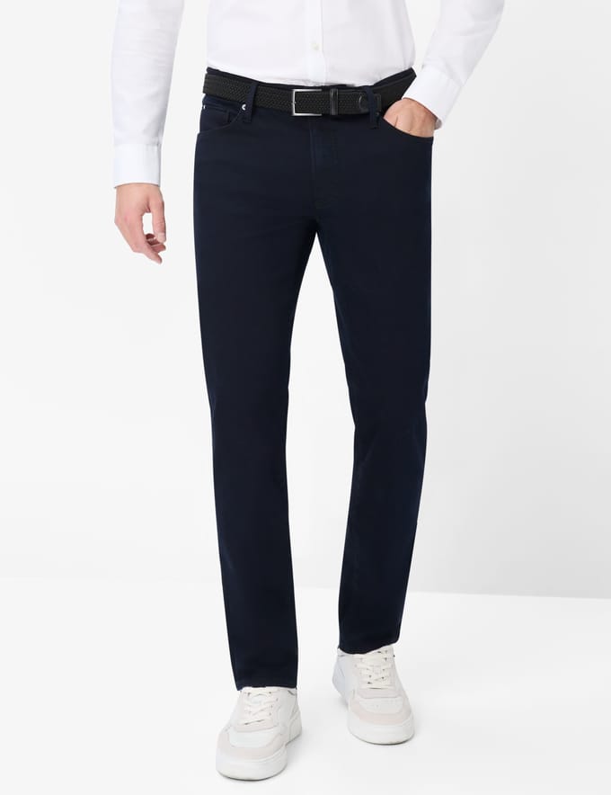 Brax Heren Jeans  Style CHUCK BLUE BLACK, denim donkerblauw, maat 52/32