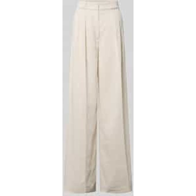loose fit wijdte broek van mix van viscose en linnen