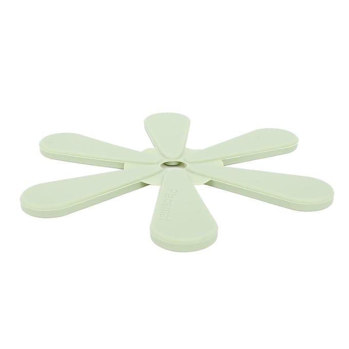 Siliconen Onderzetter Geïsoleerd Hittebestendig Antislip Bloemvorm Hete Pan Mat voor Eettafel white