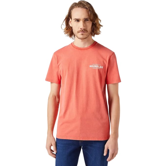Grafisch T-shirt Wrangler Burnt Sienna