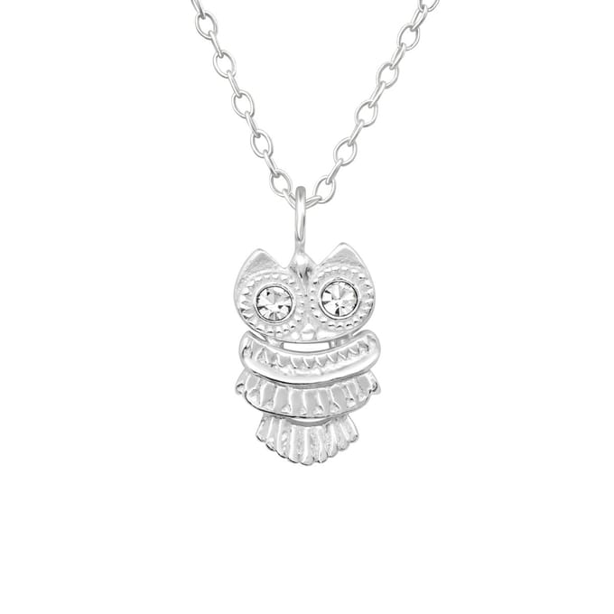 Montebello Ketting Alies - 925 Zilver E-Coating - Uil - 8x11mm - 45cm