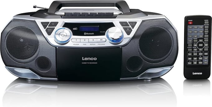 Boombox DAB+ met Bluetooth 5.0 en Toploader CD/MP3 Speler - Multifunctioneel met Cassette Deck, FM Radio en USB Poort