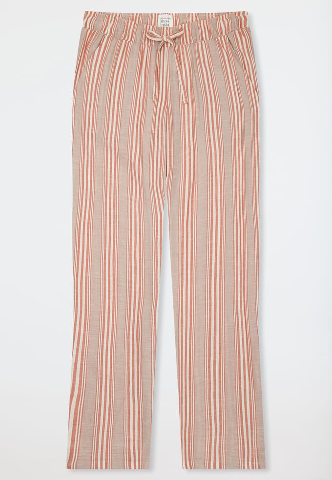 Lang broek, geweven stof, strepen, multicolor - Mix+ Relax 44