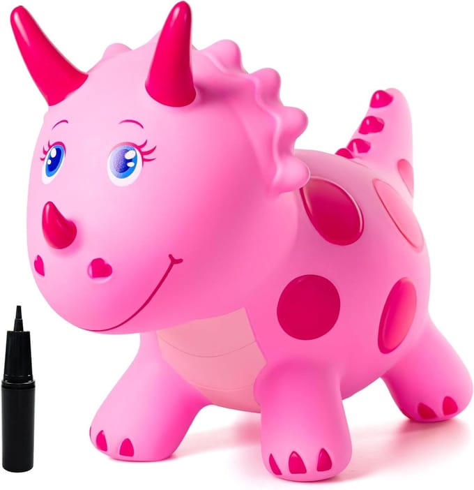Springkussen - Hoppa Bal - Buiten Spelen - Dier Thema - One Size - Roze
