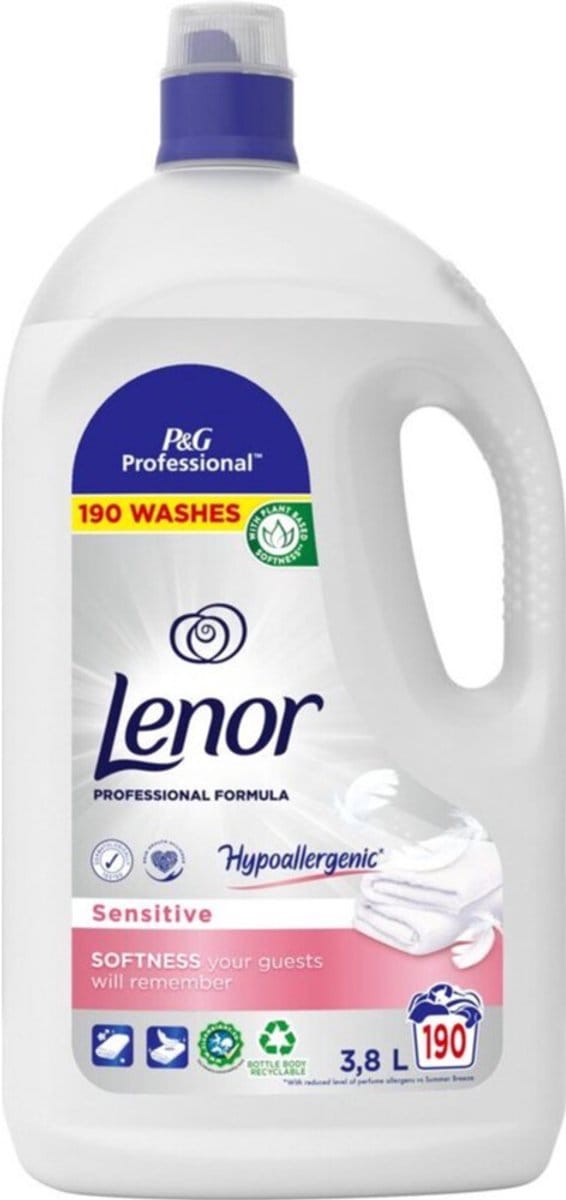 Lenor Wasverzachter Professional Sensitive 190 wasbeurten - 3,8 liter