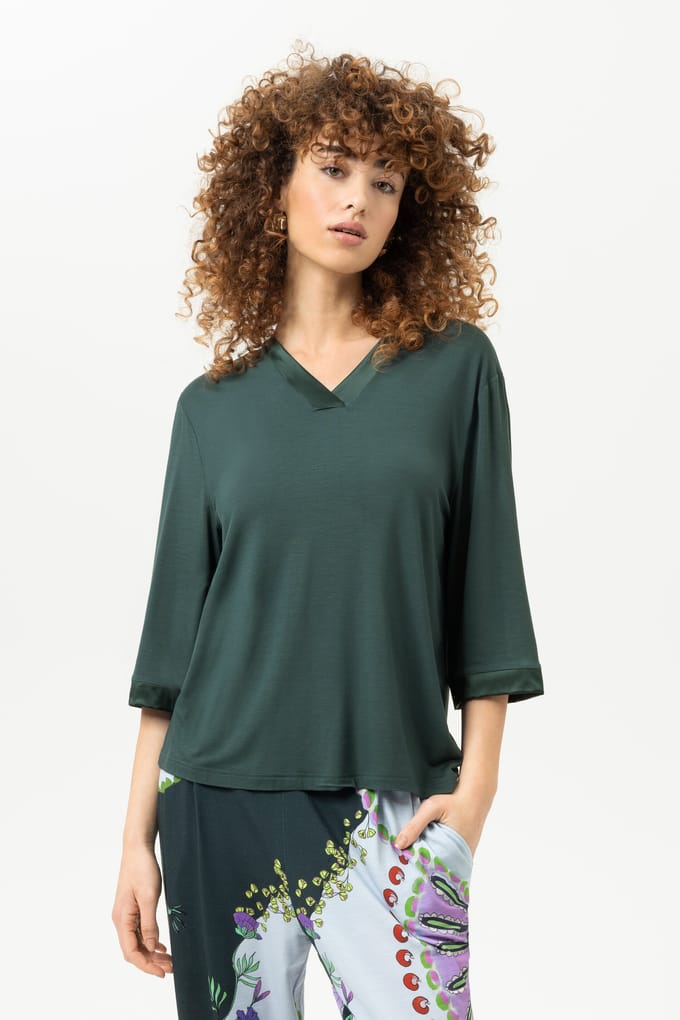 T-shirt met 3/4 mouw Serie Pure Chic Mystic Jade