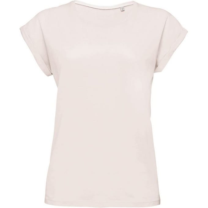 SOLS Dames/dames Melba T-shirt met platte mouwen (Romig Roze)
