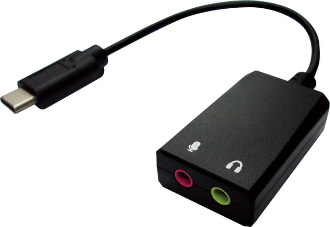 VALUE USB type C - 2x 3,5mm Audio Adapter, Male/Female, 0,13 m