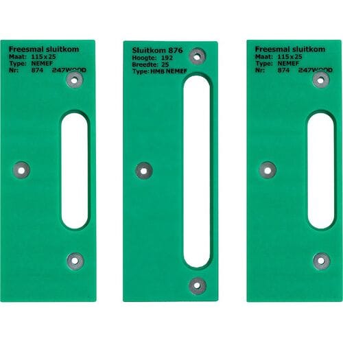 247wood freesmal sluitkom NEMEF set 3-delig
