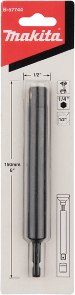 Makita Slagnop Verlenging 1/2" 150 mm - B-57744