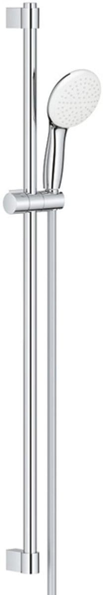 Grohe Tempesta 110 Glijstangset - 90cm - ronde handdouche - 1 straalsoort - gladde doucheslang - chroom