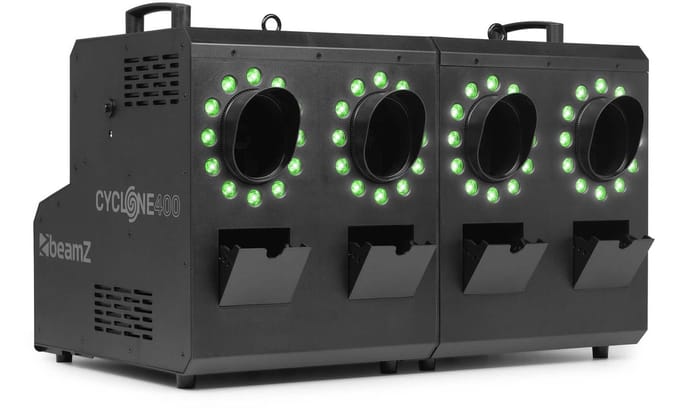 BeamZ Cyclone400 Rook- en bellenblaasmachine combi - Met lichteffecten - 48 RGBW LED’s