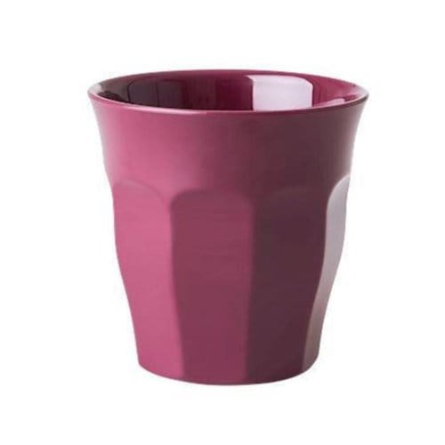 Rice melamine beker small maroon red print