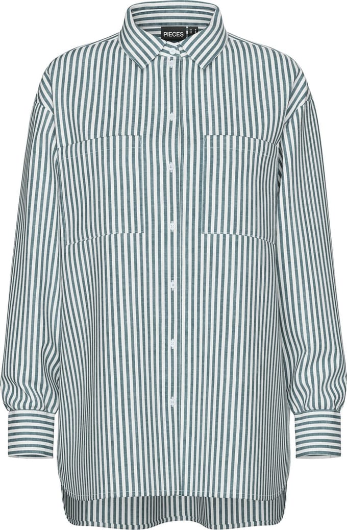 PIECES - PCMELIA LS LOOSE SHIRT WVN NOOS BC - Dames - Blouses