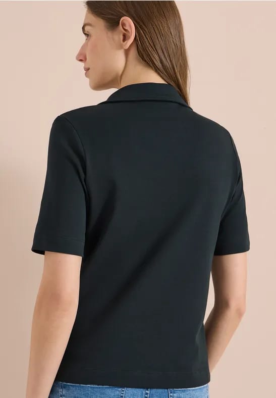 Effen polo met korte mouwen