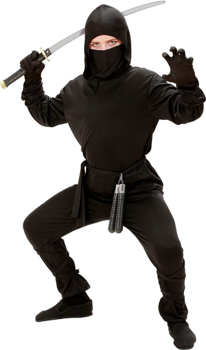 Ninja pak zwart kind goedkoop