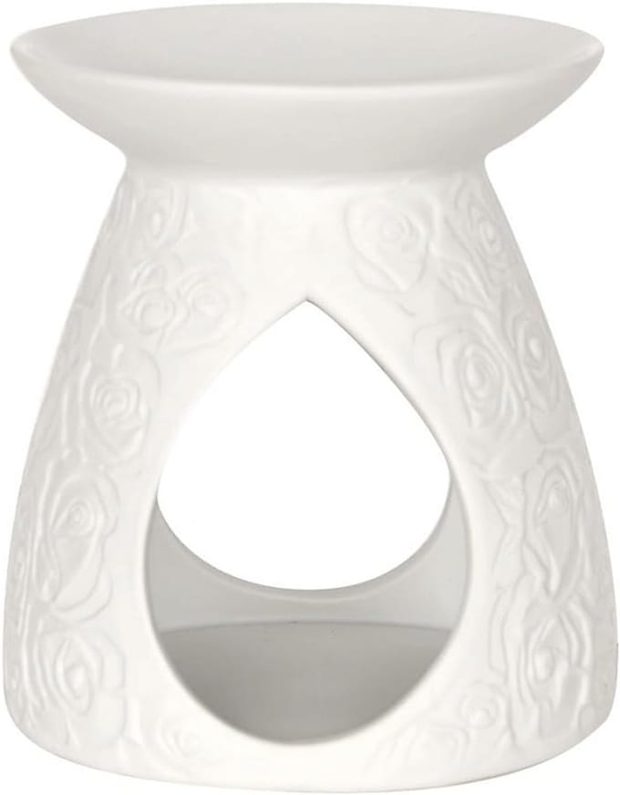 Elegante geurbrander met rozenmotief voor geurverspreiding
