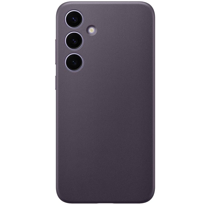 Samsung Vegan Leather Case - Geschikt voor Samsung Galaxy S24 Plus - Dark Violet